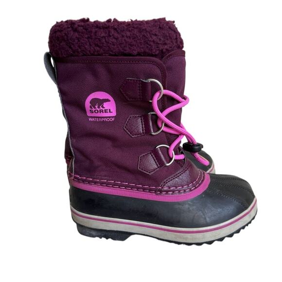 Sorel Yoot Pac Nylon Youth waterproof boot size 1 - Picture 1 of 7